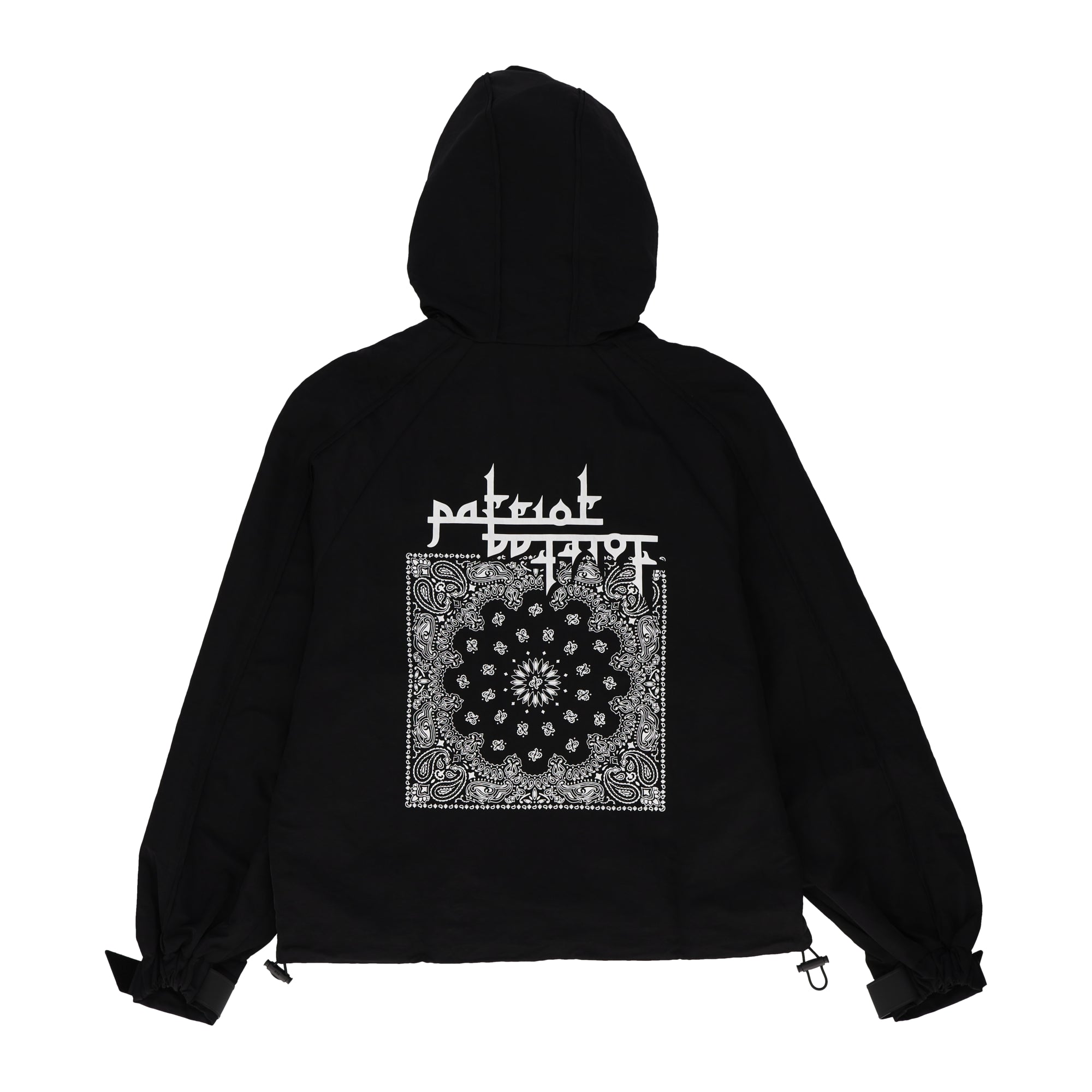 Zayden Windbreaker Full Zip Black Jacket