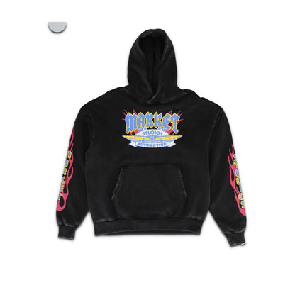 V12 Pirate Black Pullover Hoodie