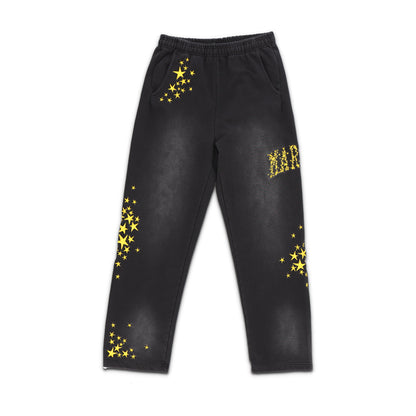 Galaxy Arc Open Bottom Sweatpants Black