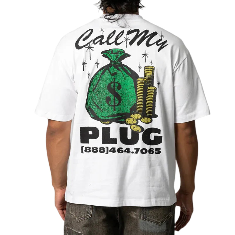 Market-CALL MY PLUG T-SHIRT White