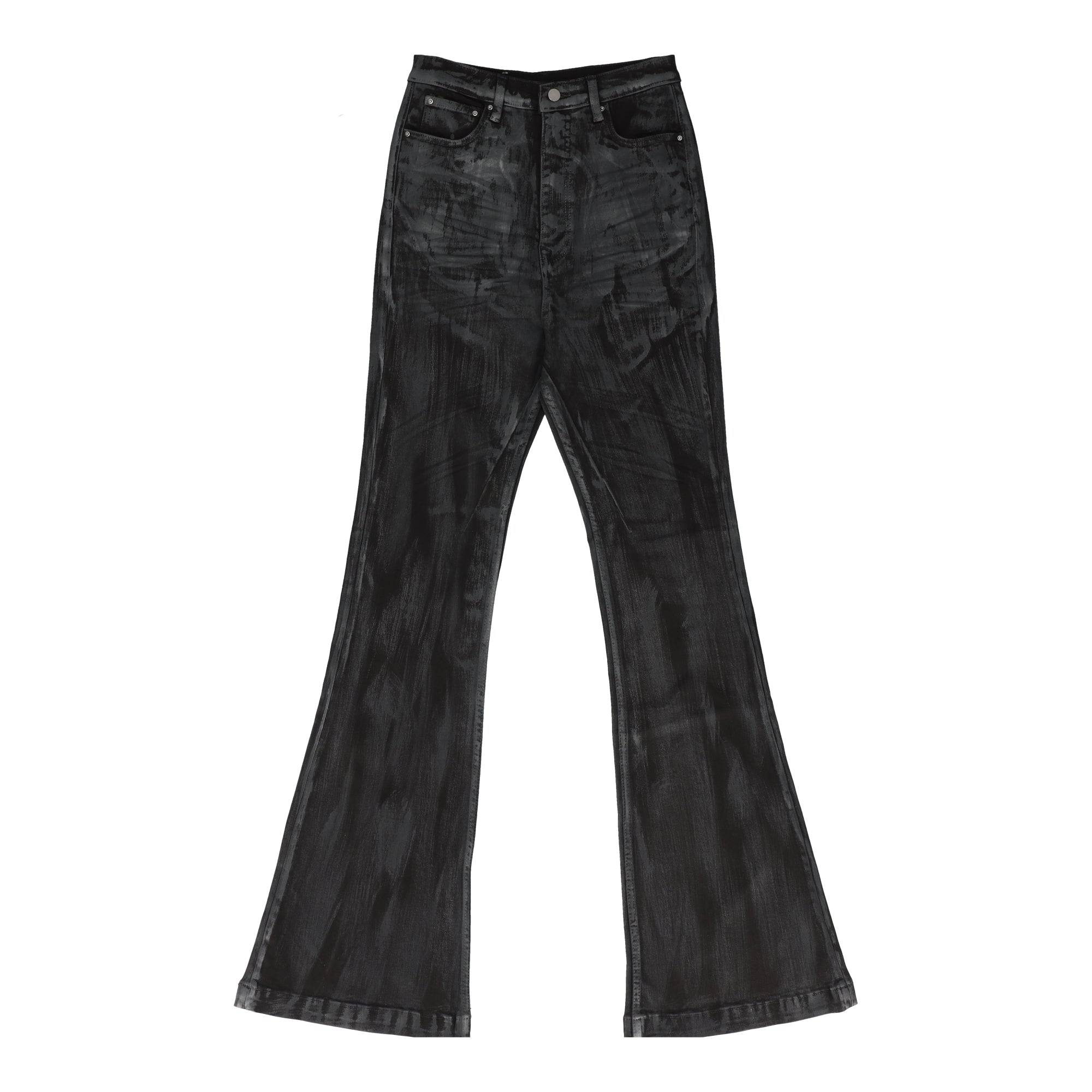 Super Stacked Denim Black Jeans