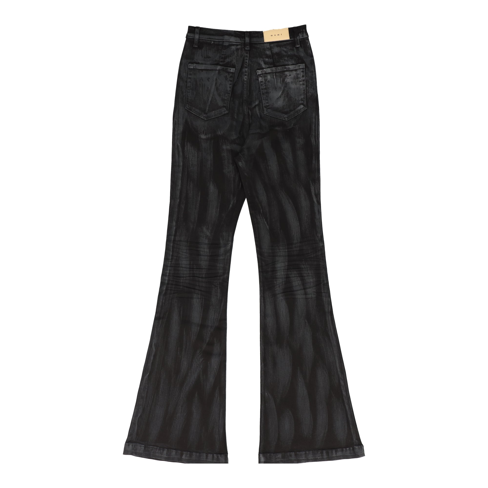 Super Stacked Denim Black Jeans