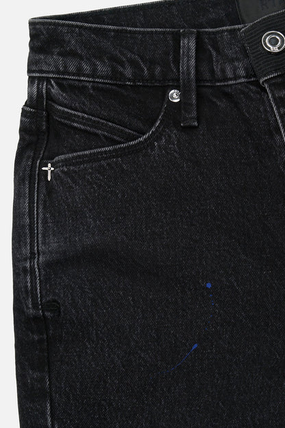 OLIVIER SKINNY JEAN | BLACK TRI PAINT