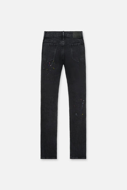 OLIVIER SKINNY JEAN | BLACK TRI PAINT