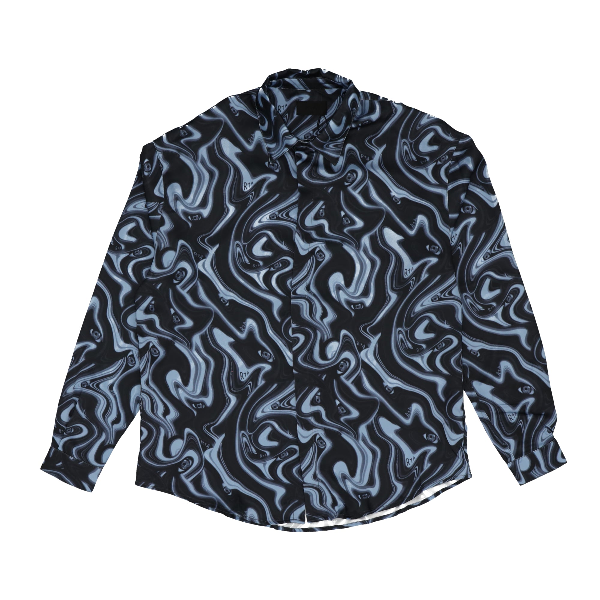 Omar Btn Blue Angel Eyes Shirt