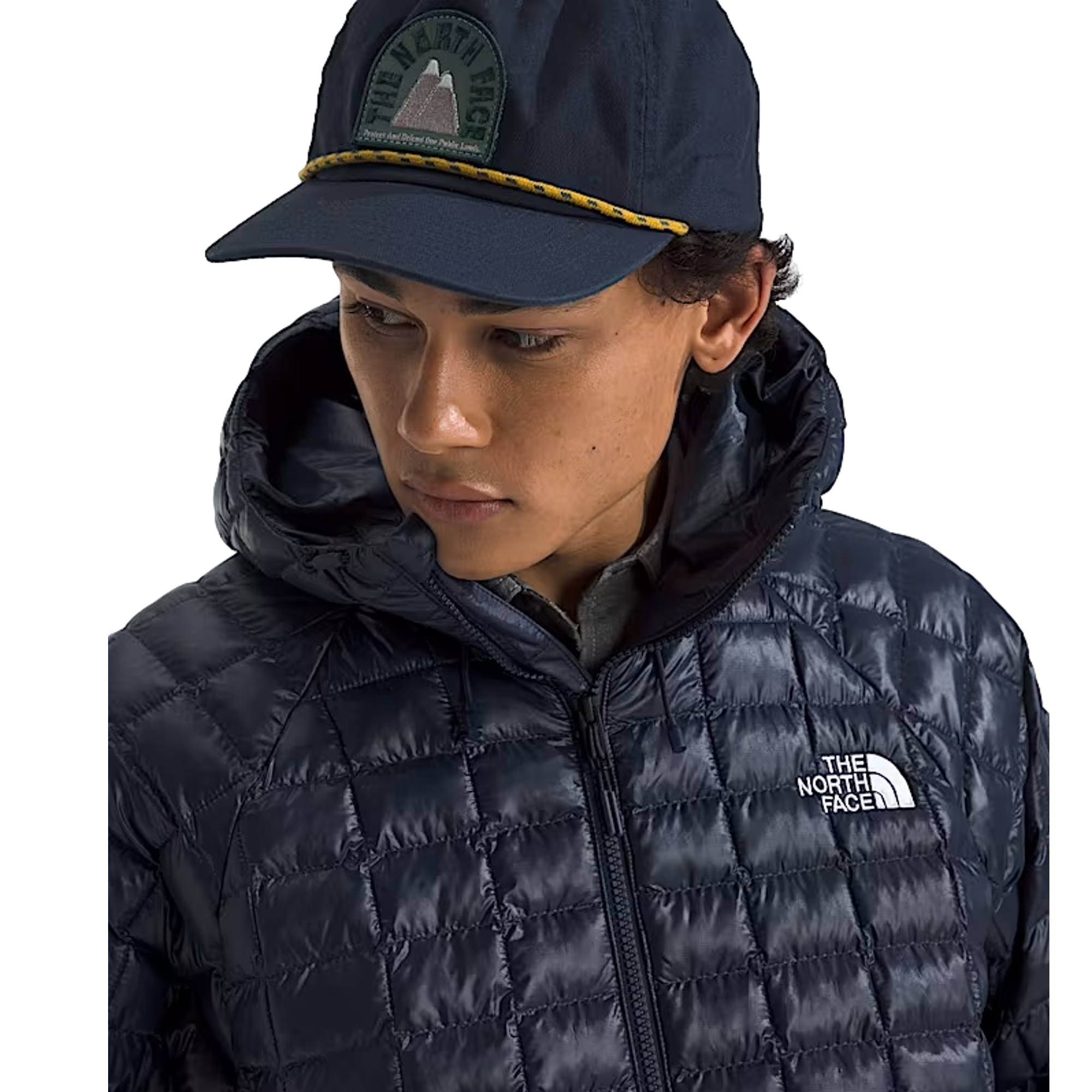 Thermoball Blue Hooded Jacket