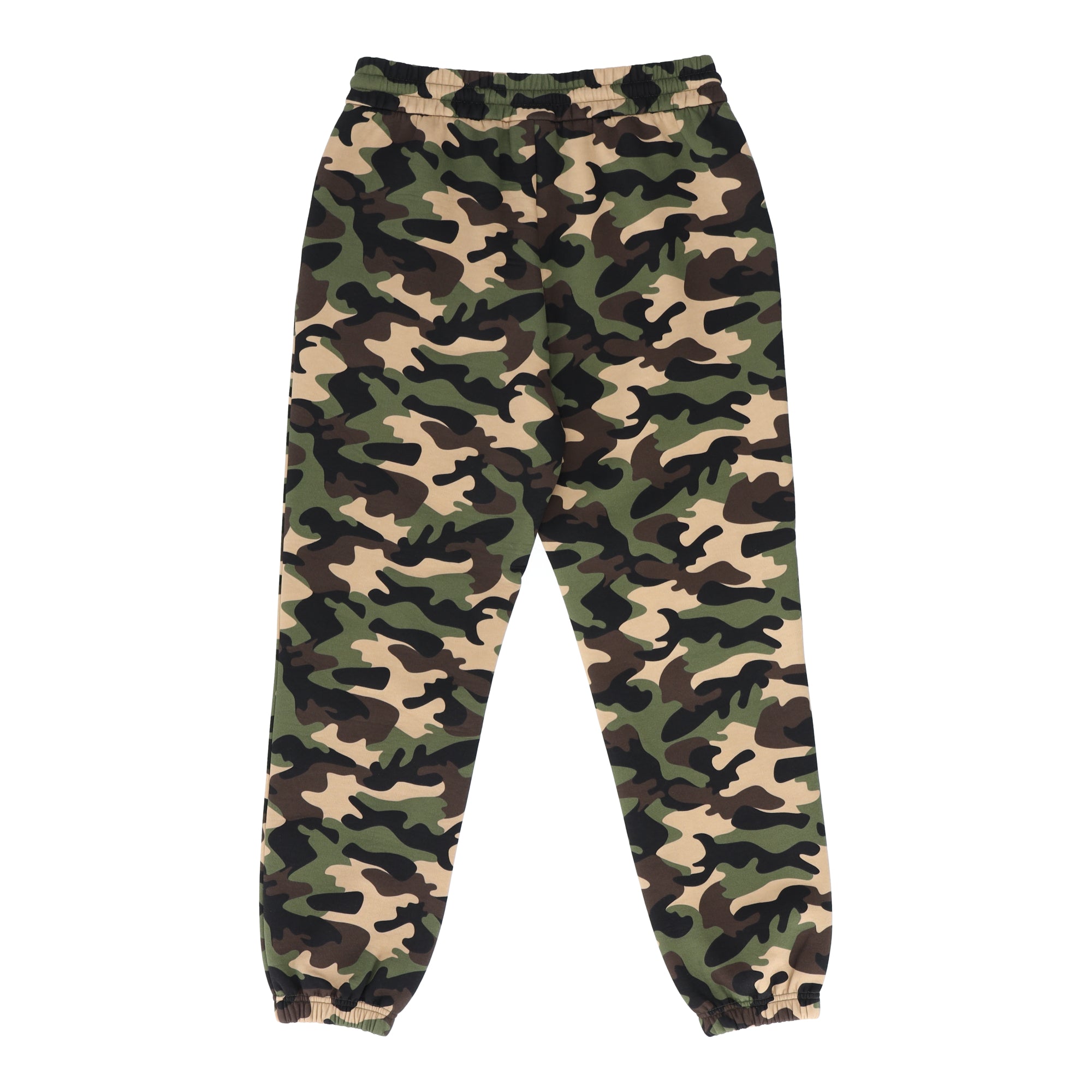Knitted camouflage print Green Pants