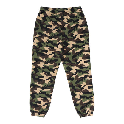 Knitted camouflage print Green Pants