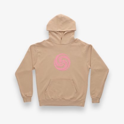 Ivy Yin Yang Swirl Logo Sand U.S.A Pullover Hoodie