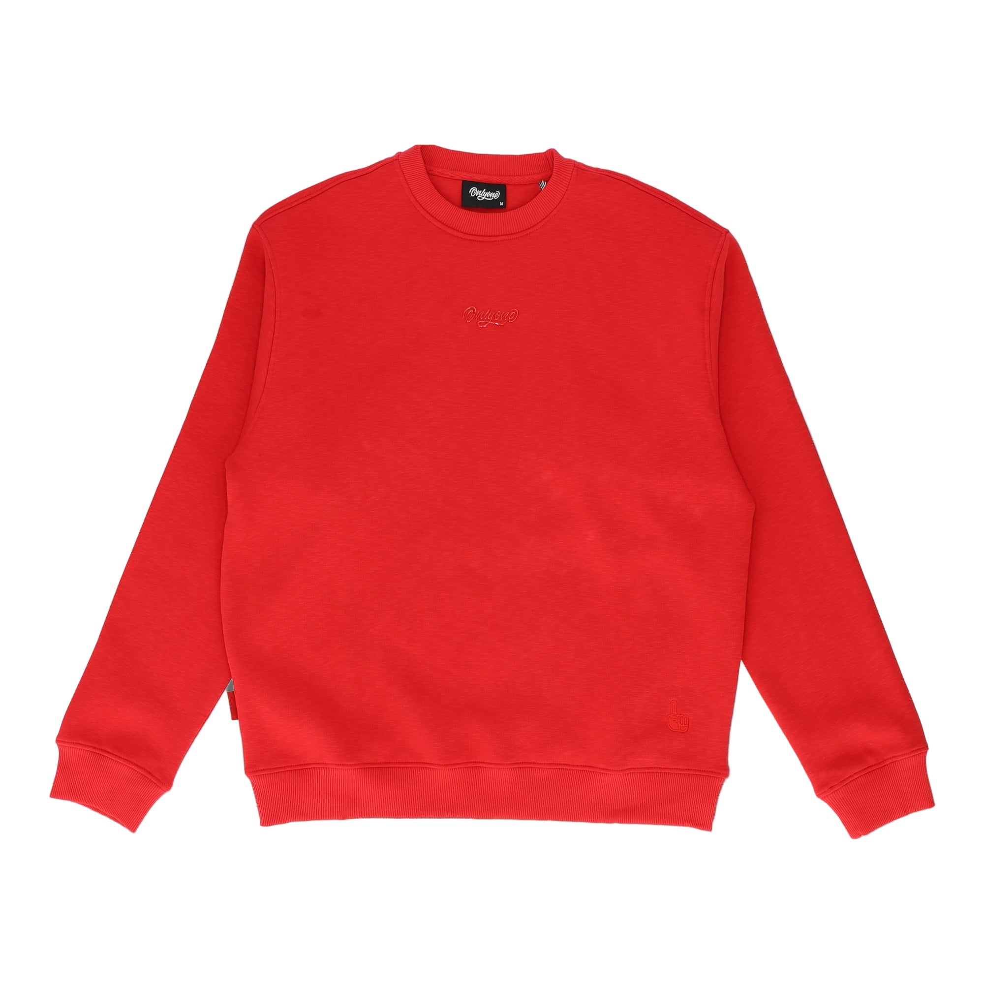 Only One Everyday Red Sweatshirt Crew Neck
