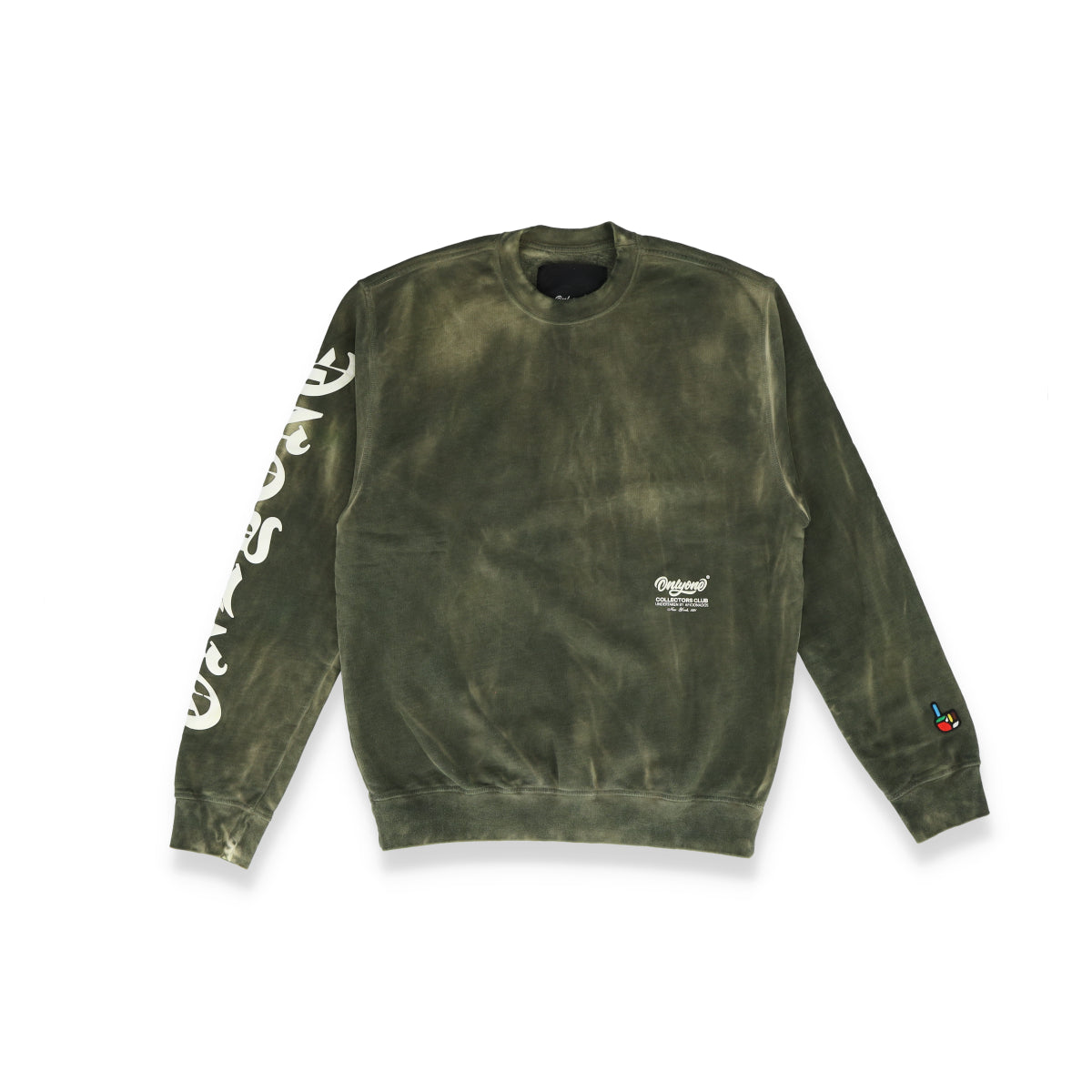 Cracked Puff Print Crewneck