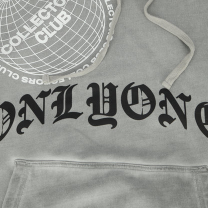 Collectors Club Globe Washed Pullover Hoodie