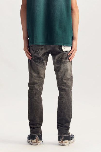 Purple-SKINNY TACKING JEANS