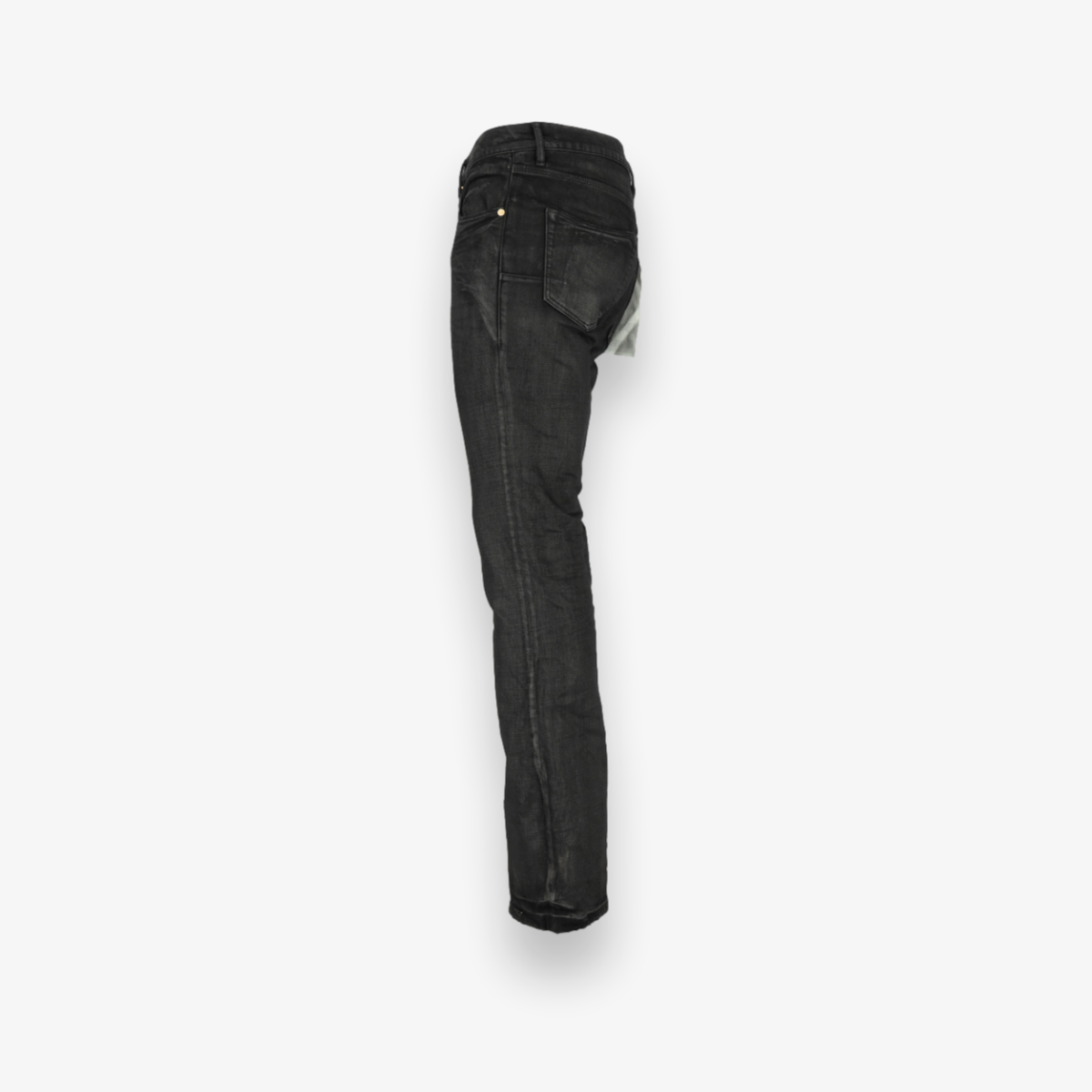 P004 Flare Pressed Coated Denim Jeans