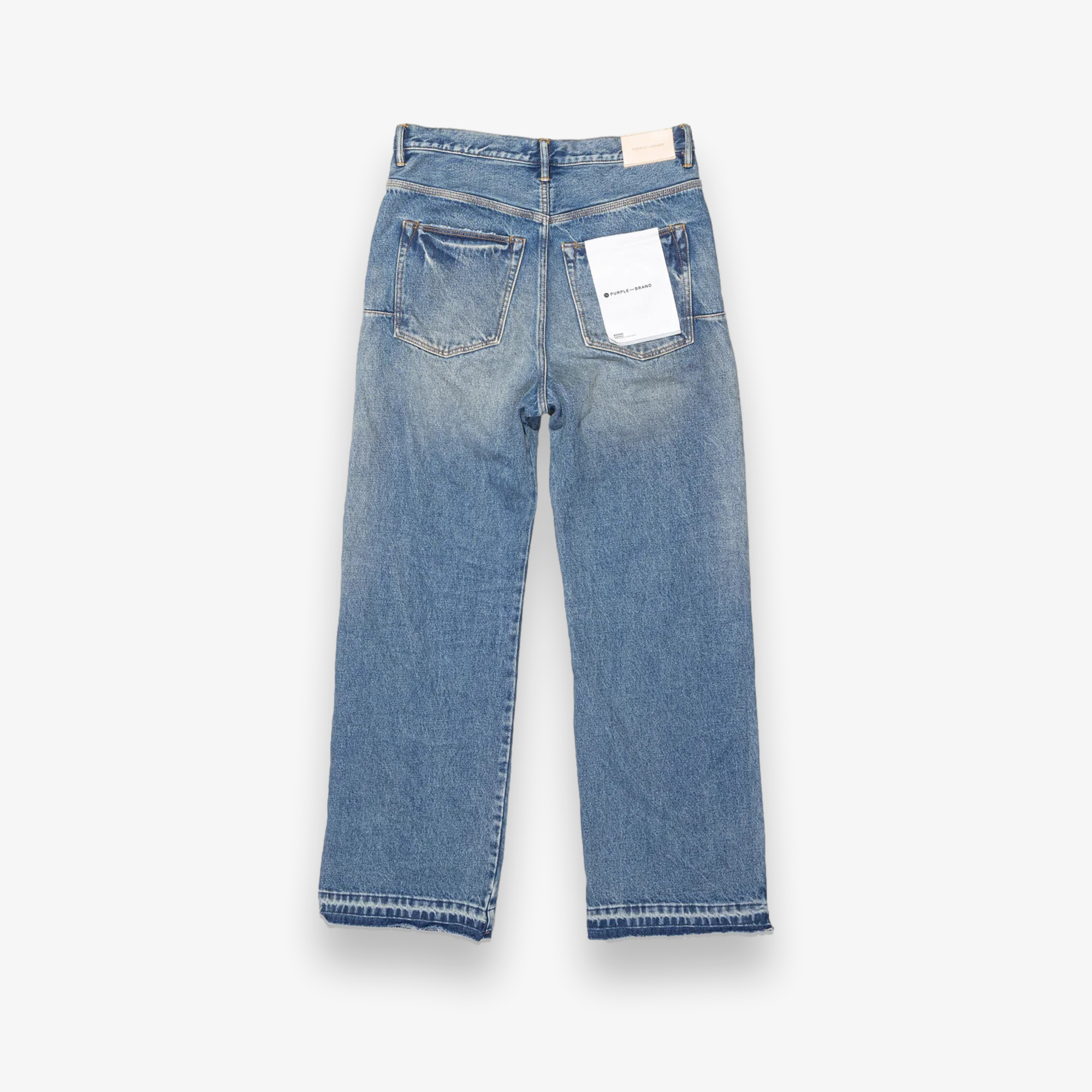 Full Side Zip Mid Indigo Denim Jeans