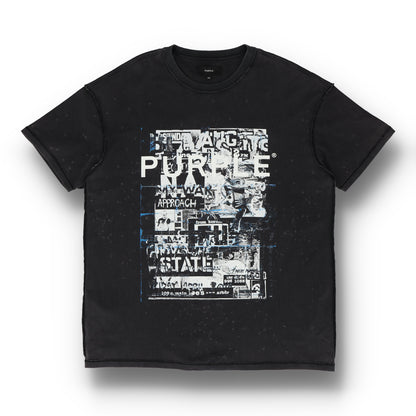 Textured Inside Out  Black Tee