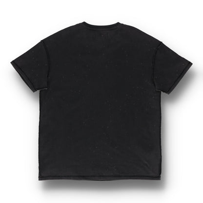 Textured Inside Out  Black Tee