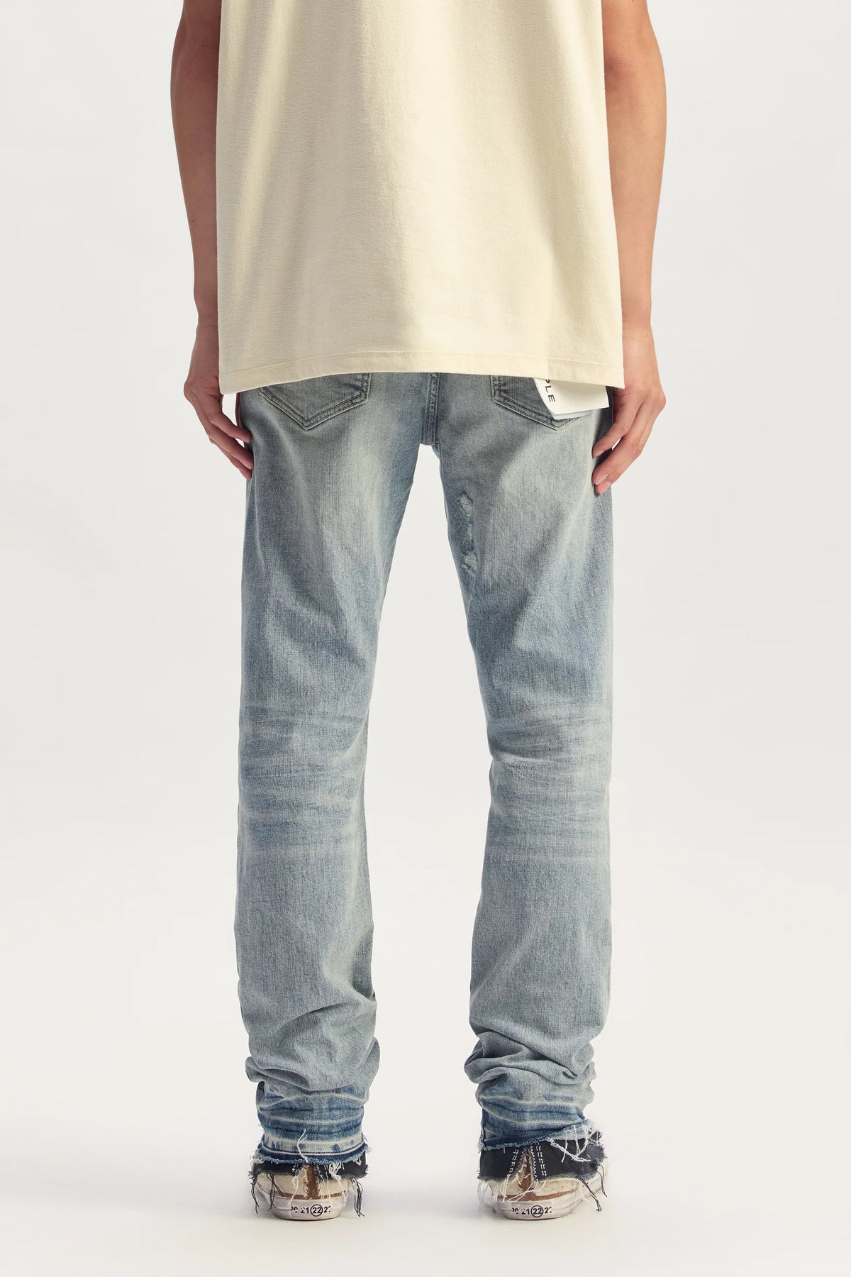 Purple-LIGHT VINTAGE JEANS-Blue-