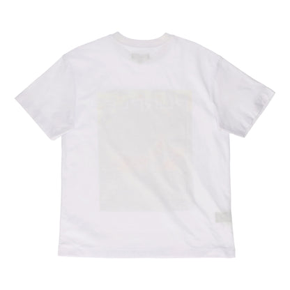 Textured Jersey Short Sleeve White T-Shirt