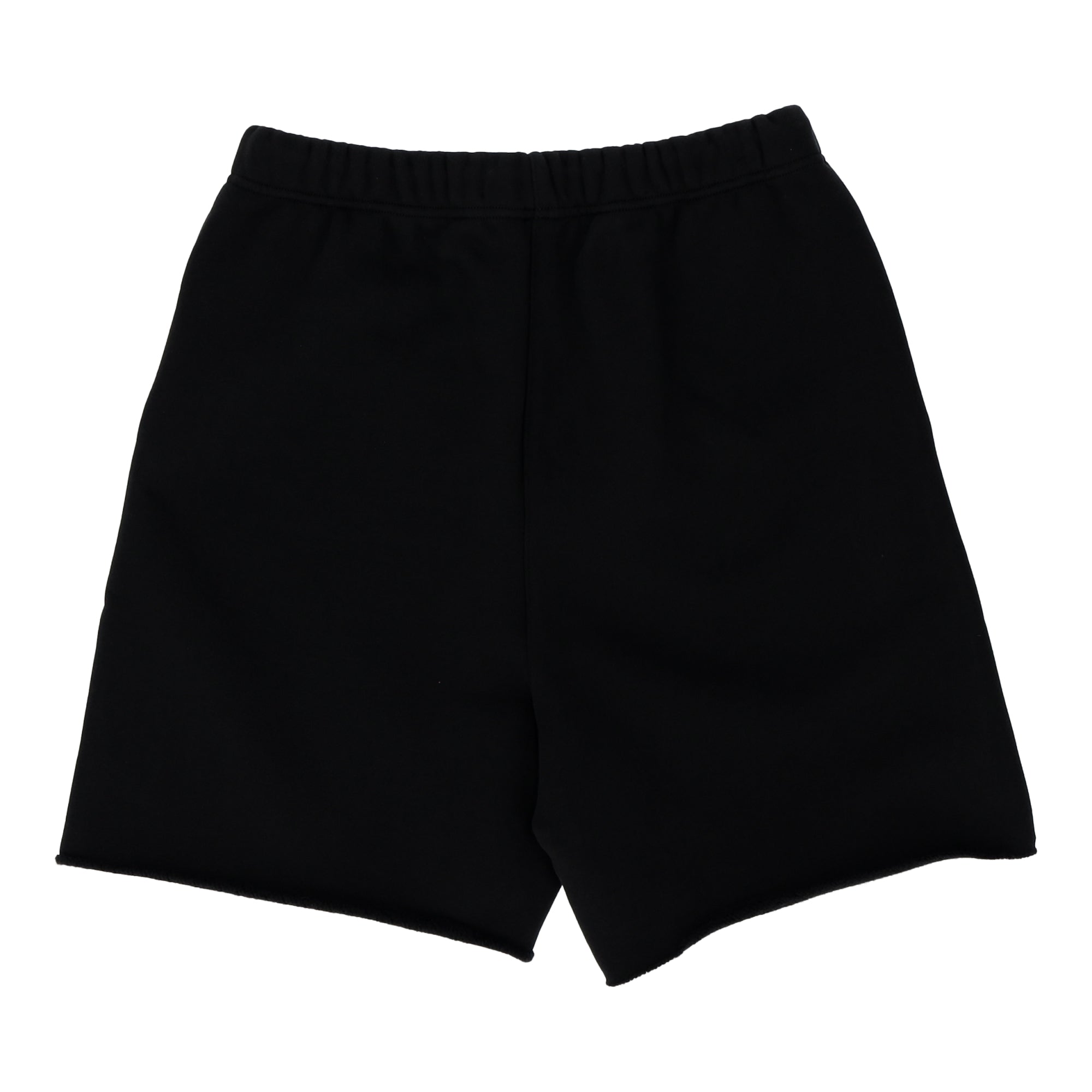 Heavy Weight Fleece Raw Hem  Black Short
