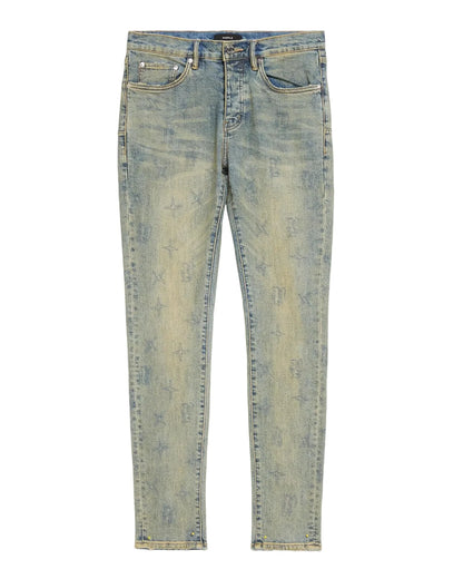 Purple-SKINNY GOTHIC WIRE MONO JEANS