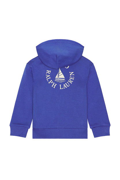 Long Sleeve French Terry Sail Graphic Full Zip Hoodie