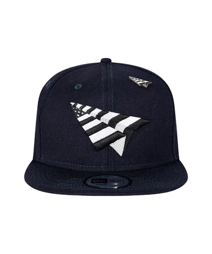Navy Boy Old School Snapback Hat