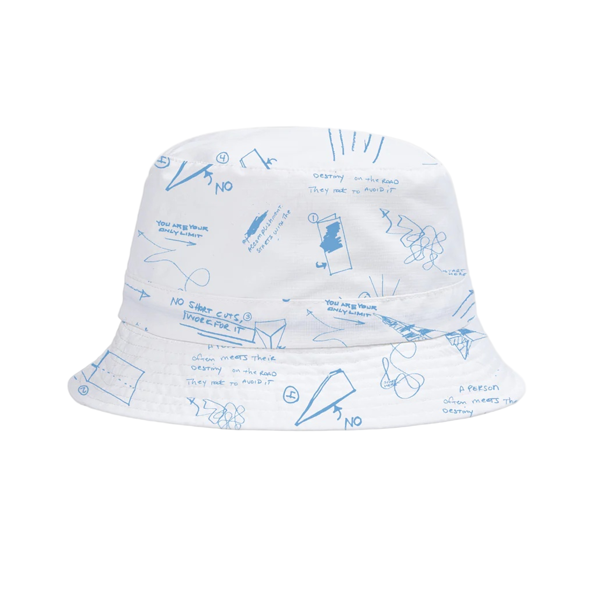 UV Sketch Print Packable Bucket Hat