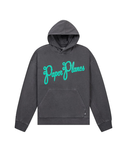 Script Logo Puff Print Hoodie