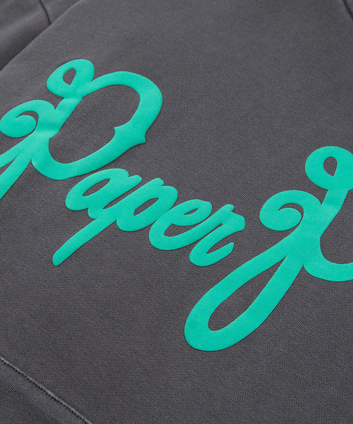 Script Logo Puff Print Hoodie