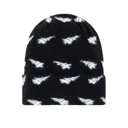 Fuzzy Distort Logo Beanie ( Blur Img)