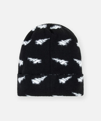 Fuzzy Distort Logo Beanie ( Blur Img)