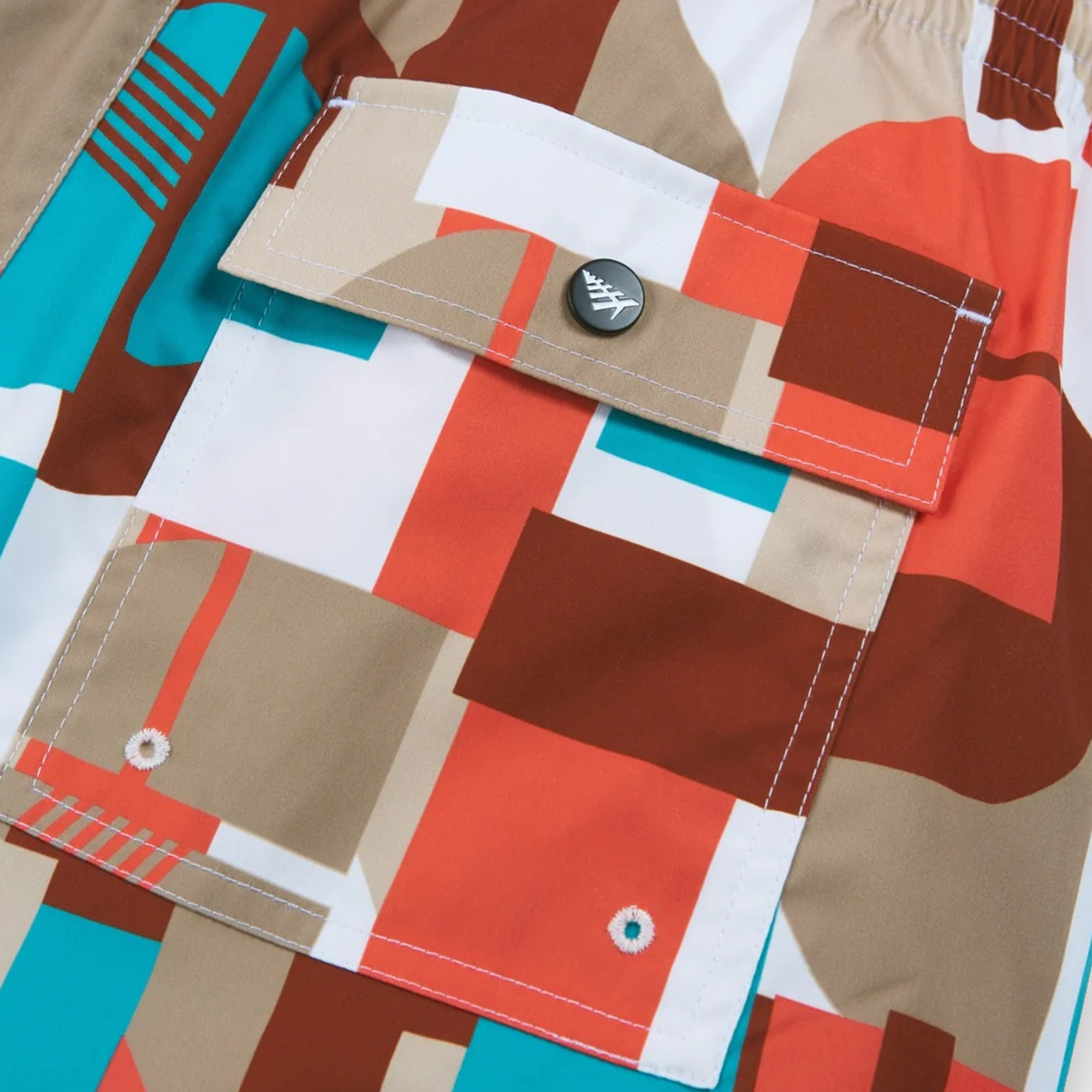 Mosaic Print Swim Trun