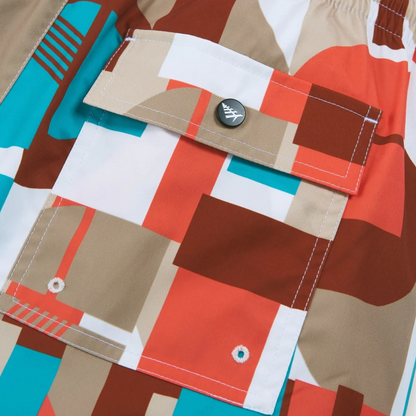 Mosaic Print Swim Trun