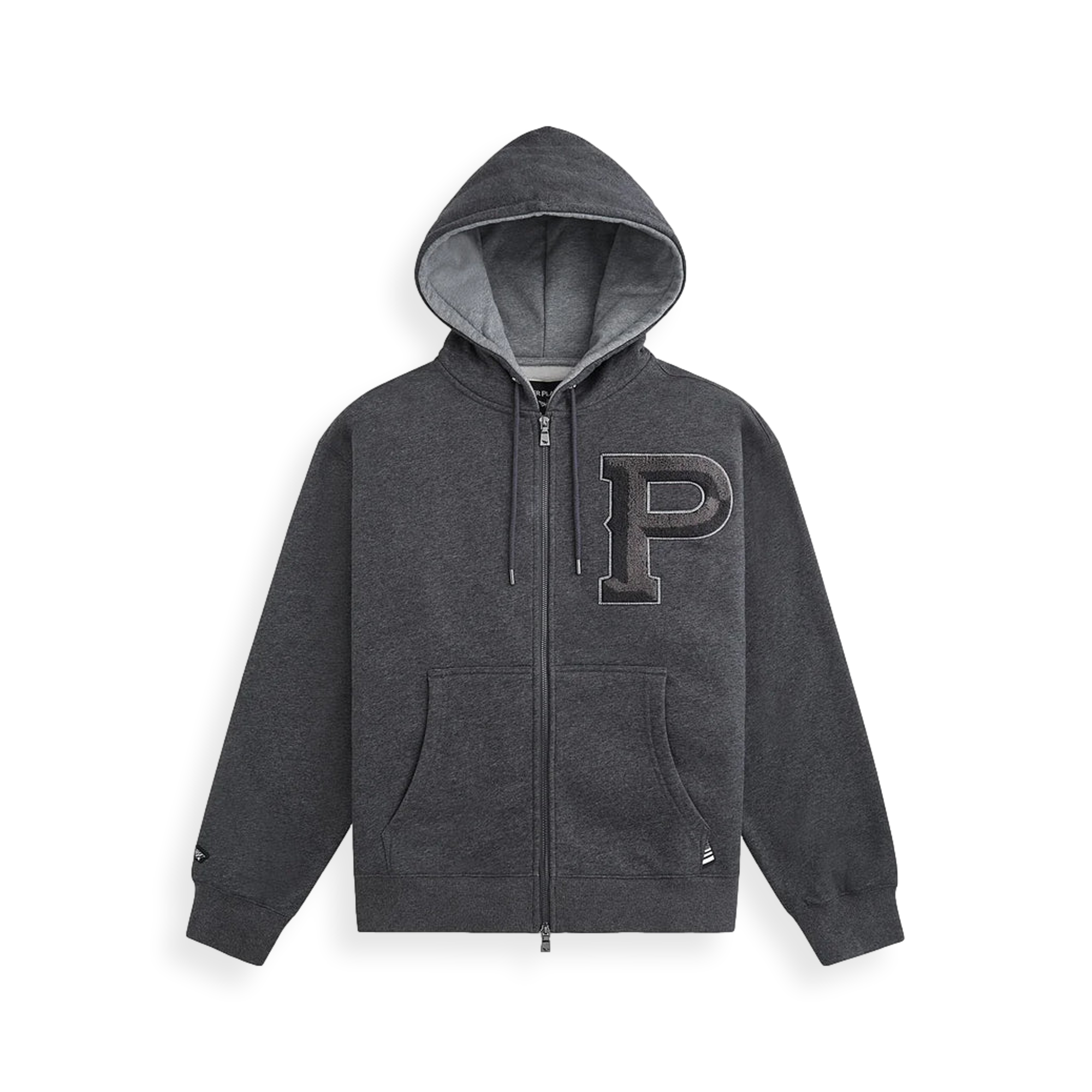 Relaxed Fit 3D Full-Zip Hoodie