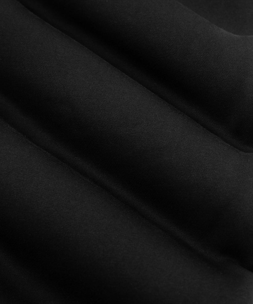 Script Weld Black Zip Up Hoodie