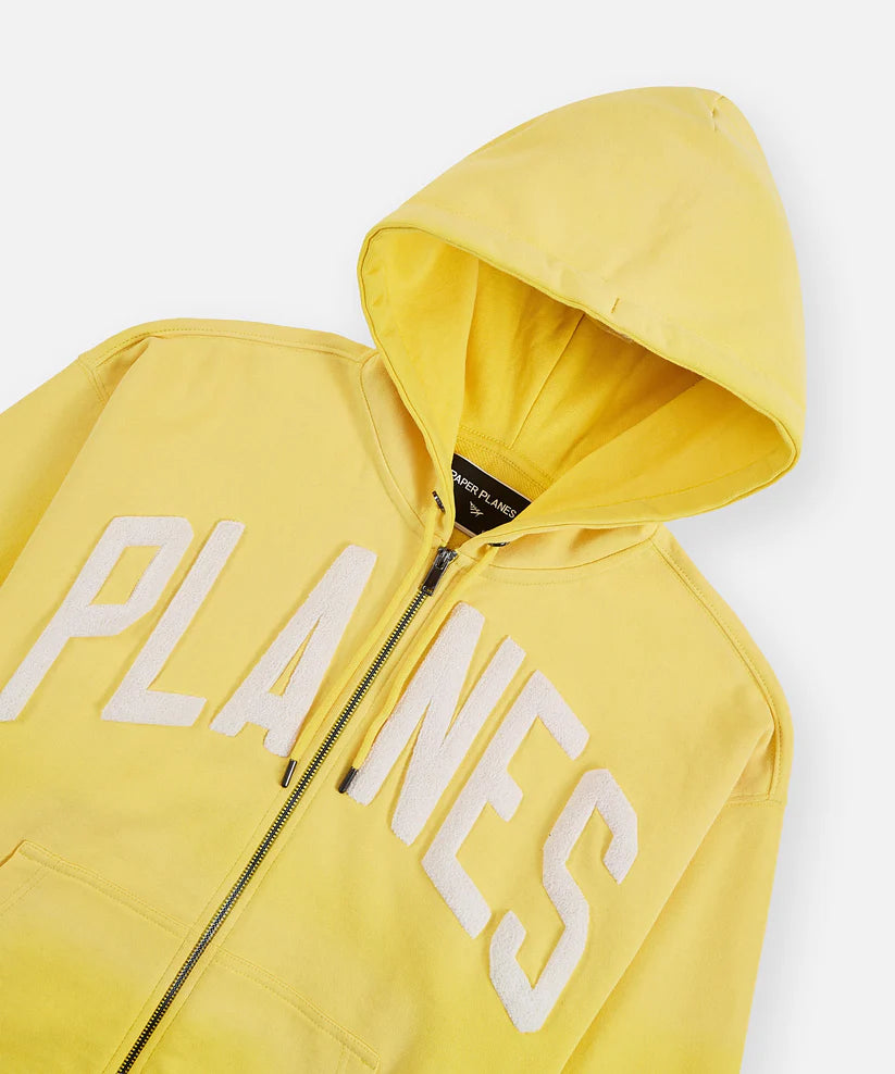 Paper Planes Arched Zip Hoodie