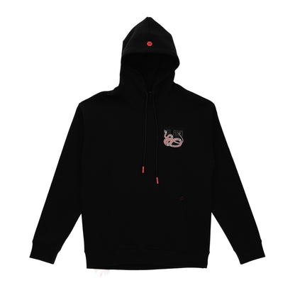 Milano Snake Pullover Hoodie Black
