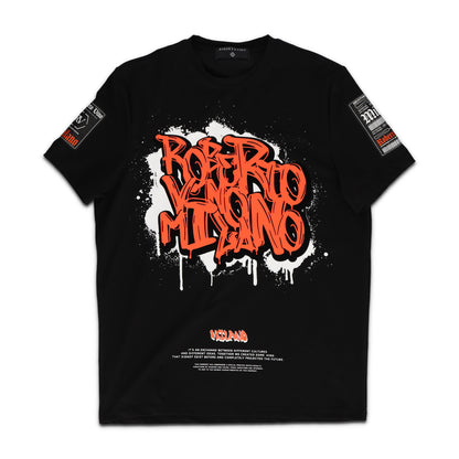 Roberto's Graffiti  T- Shirt Black