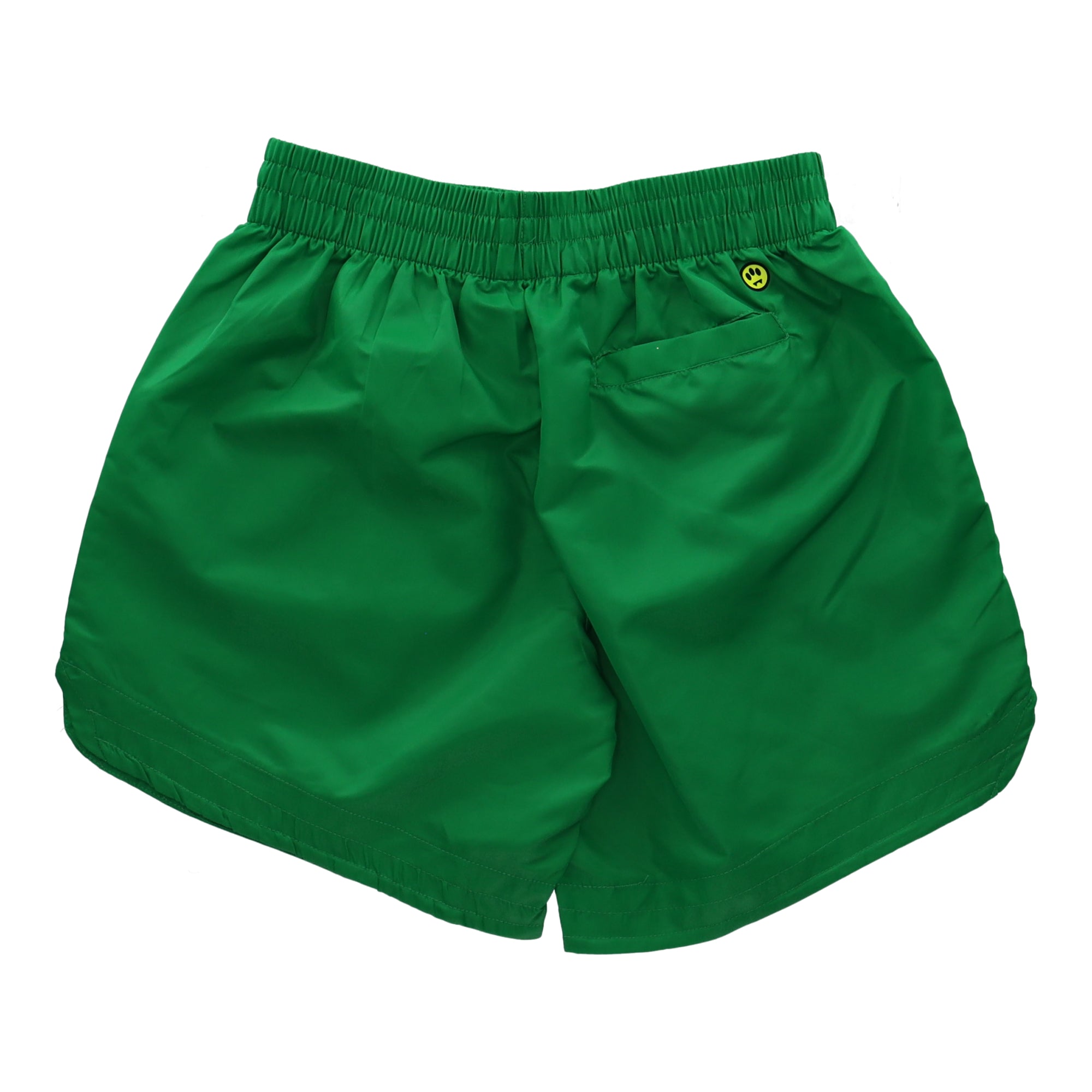 Nylon Basket Bermuda Green Shorts