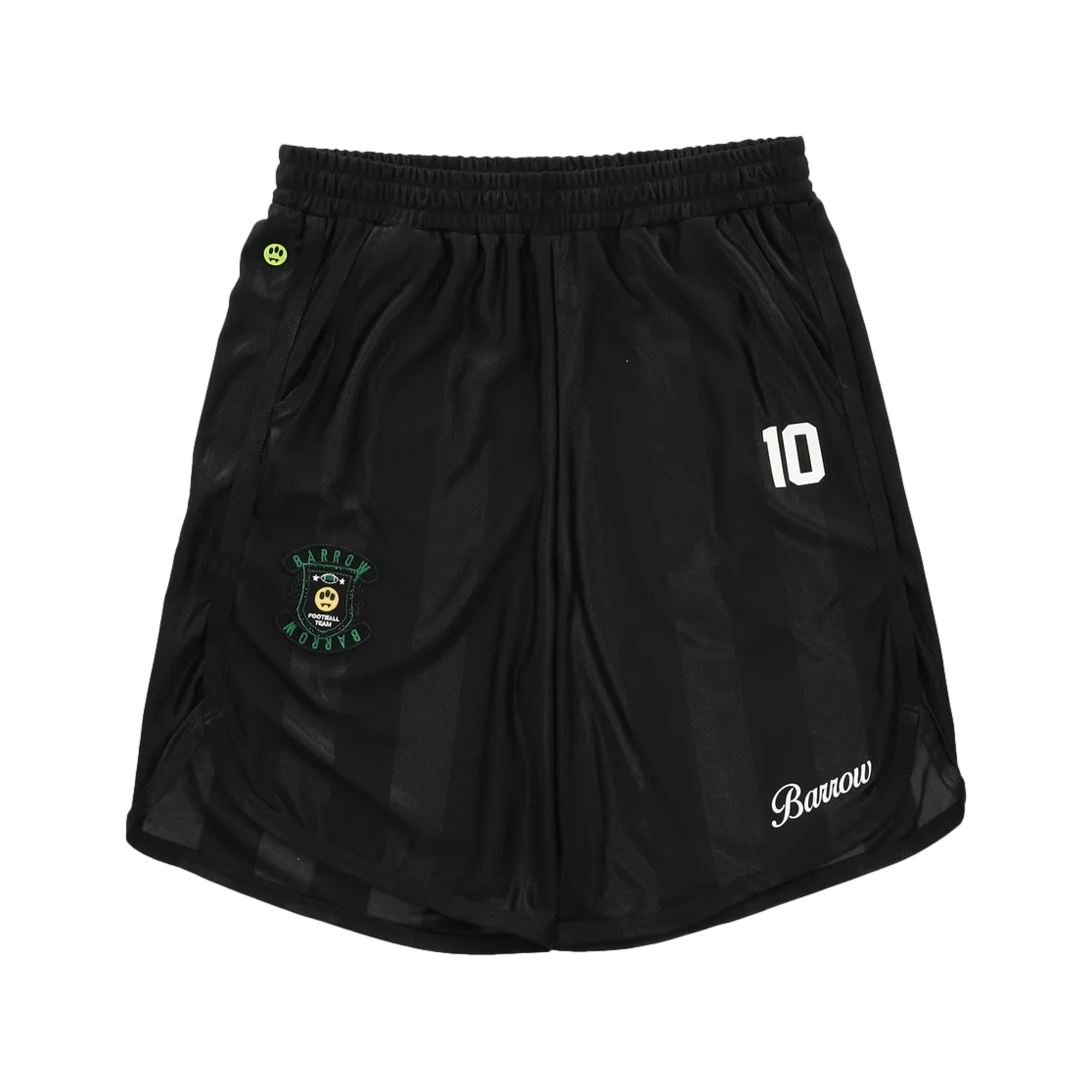 Polyester Bermuda Black Shorts