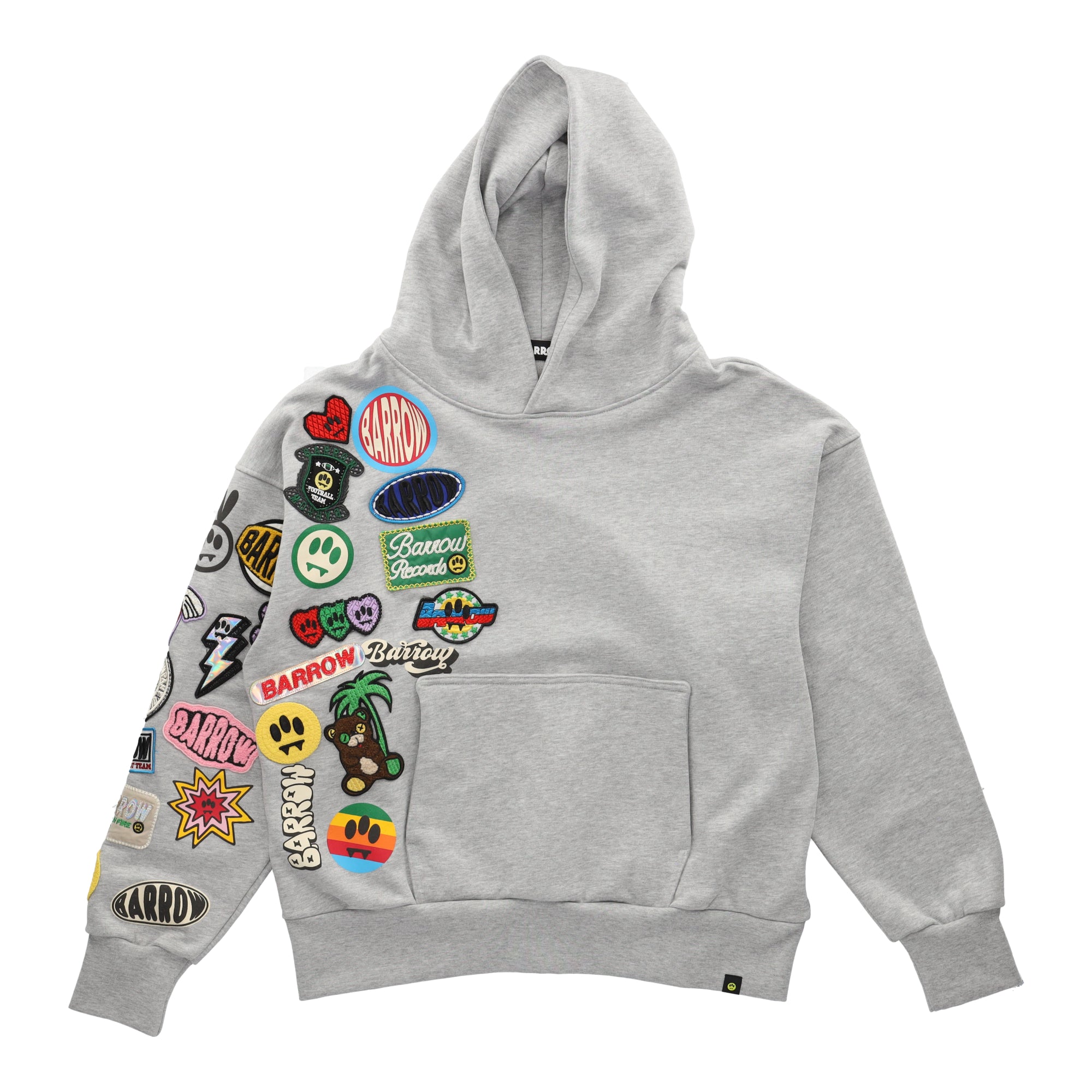 patch-detail Hoodie Grey