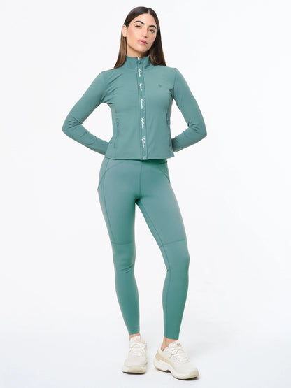 Delfina Contour Green Jacket