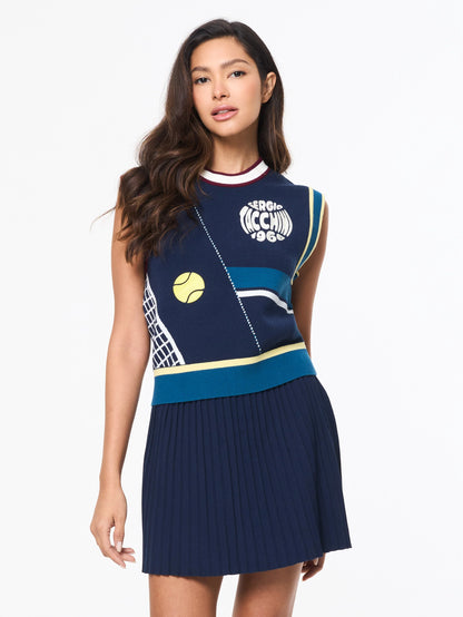 Nota Knit Blue Vest