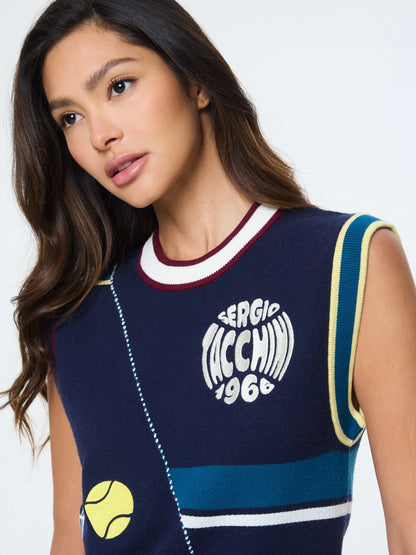 Nota Knit Blue Vest