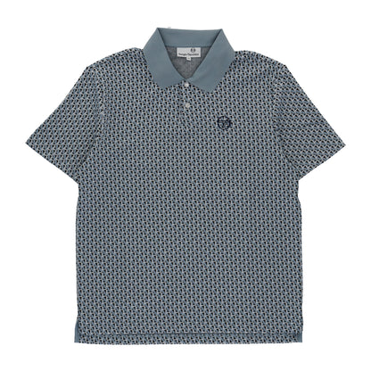 Paolo Knit Polo- Faded Denim