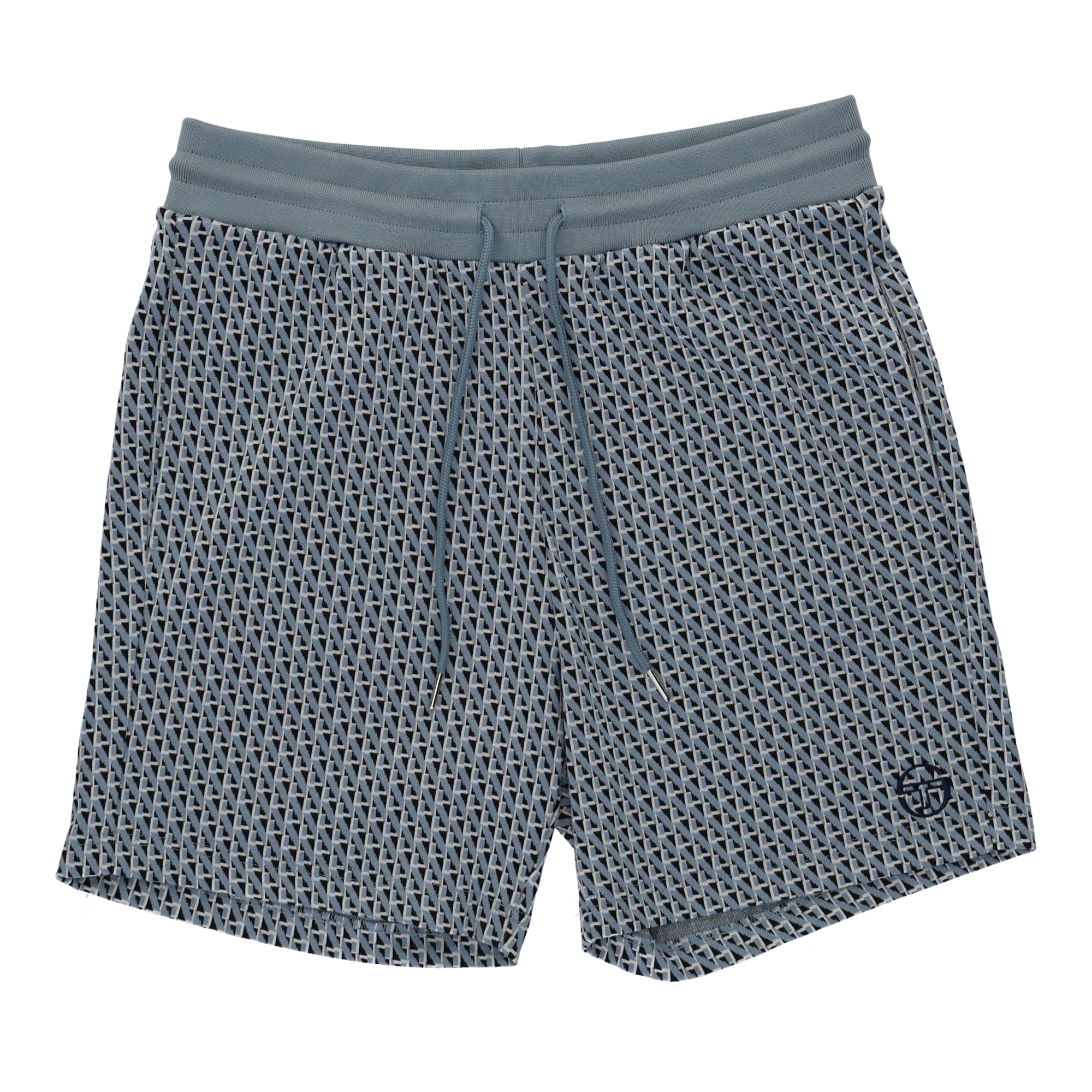 Paolo Knit Shorts- Faded Denim