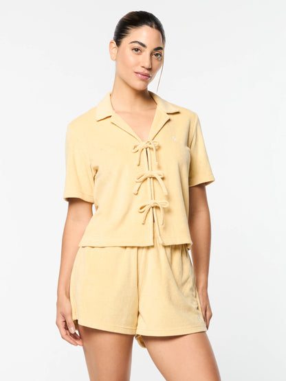 Edda Cropped Straw Shirt