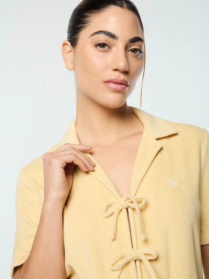 Edda Cropped Straw Shirt