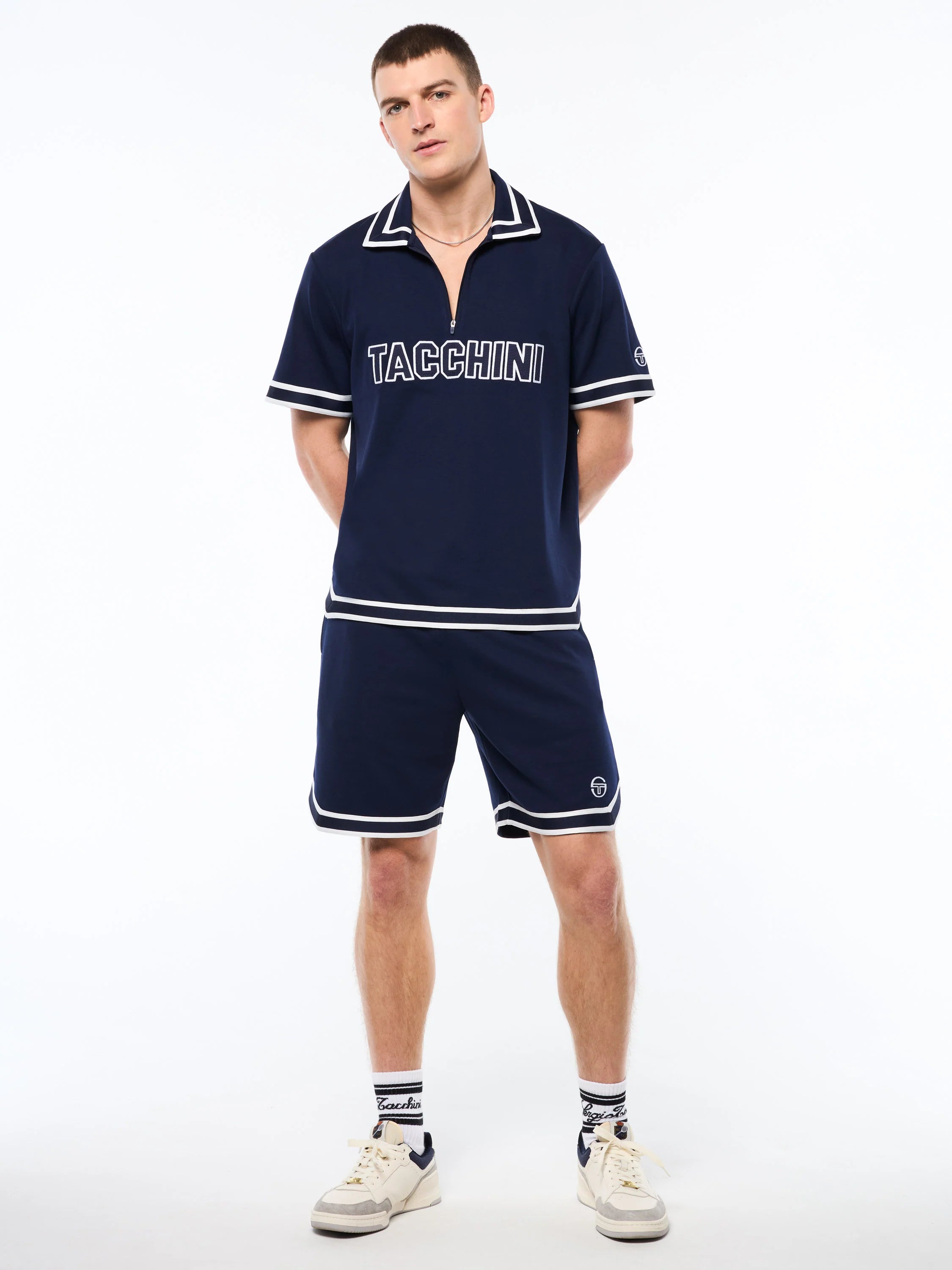 Tito Short Sleeve Polo-Maritime Blue